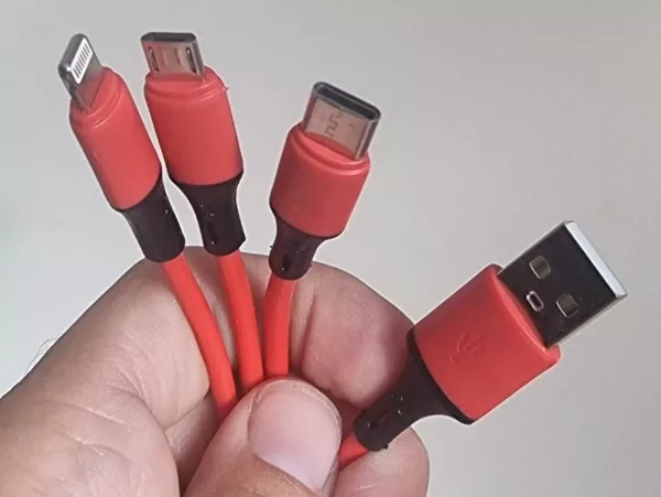 3 in 1 USB charging cable