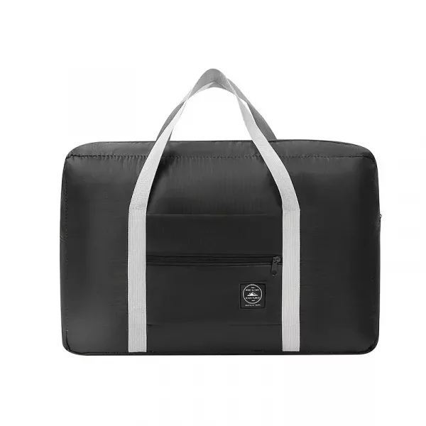 Black lightweight hand luggage duffle bag