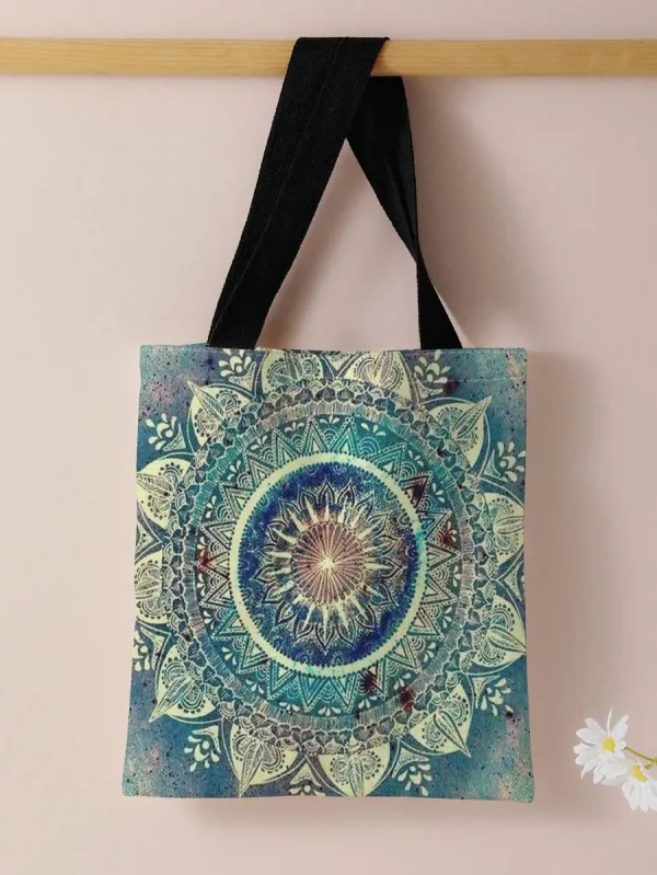 Mandala design tote bag