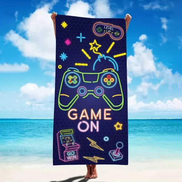 Microfibre Beach towel - gaming design