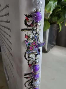 Starfish Elasticated bookmark - Purple