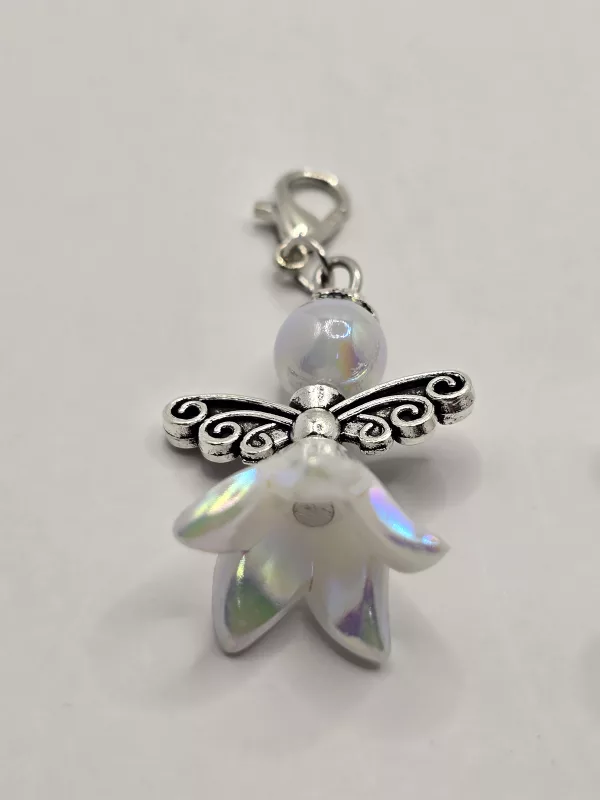 4 pack Angel zipper charms - Bellflower shaped angel bag charms - Image 9