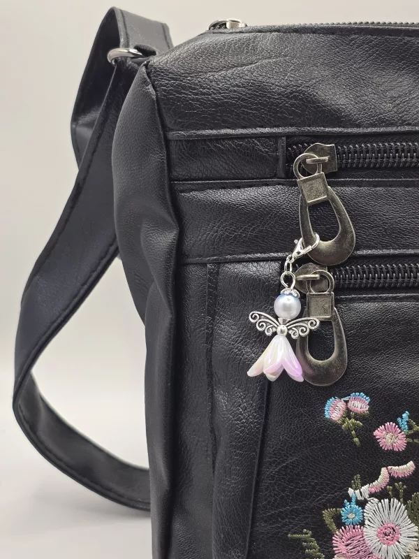 4 pack Angel zipper charms - Bellflower shaped angel bag charms - Image 5