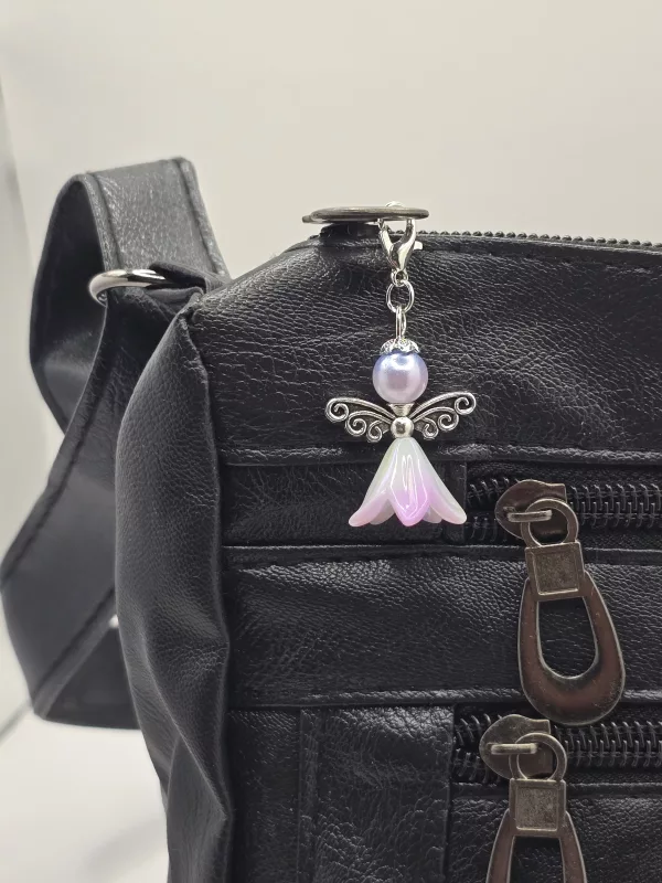 4 pack Angel zipper charms - Bellflower shaped angel bag charms - Image 2