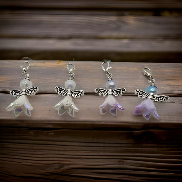 4 pack angel bag charms / purse charms
