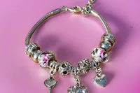 Snake Chain Charm Bracelets - Women's / Girls charm bracelets with various designs - Elephant