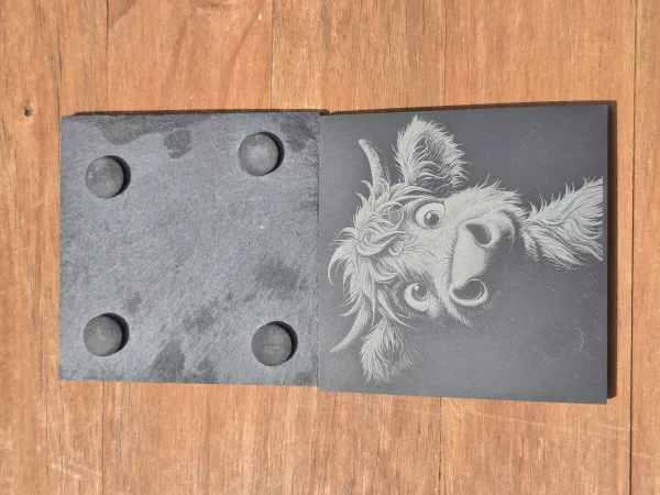 Highland Cow Coasters - 4 pack of Cute Highland Cow Drinks Mats - Image 9