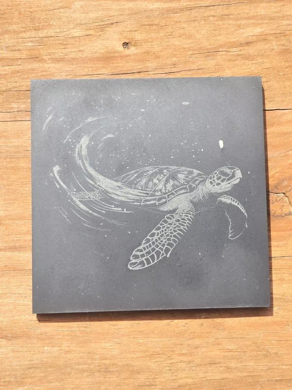 Sea Turtle Slate Coasters - 4 pack contemporary drinks coasters - Image 14