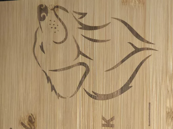 Every snack you make chopping board - Doggy themed bamboo cutting board - Image 6