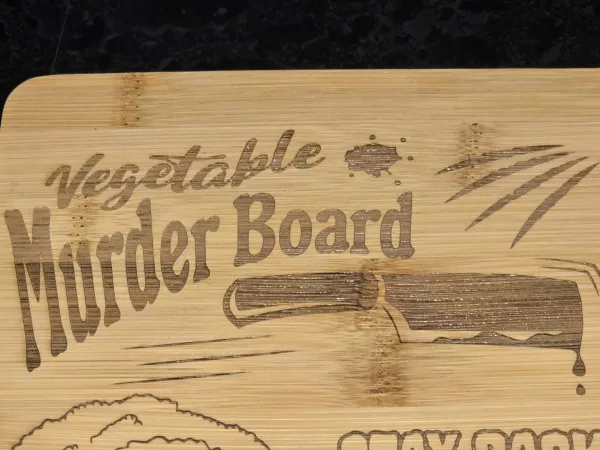 Vegetable Murder Board - Funny bamboo cutting board - Image 16