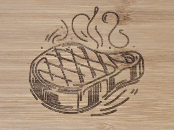 Tried to Make a Salad - Bamboo Chopping Board 30cm x 24cm - Image 5