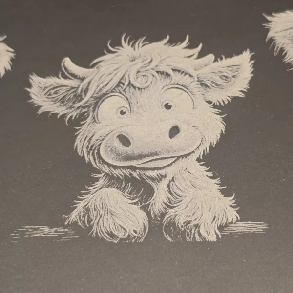 Customised Highland Cow Family Cheese Slate / Serving Board - Image 19