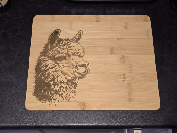 Alpaca Chopping Board with Personalisation Option - Image 14