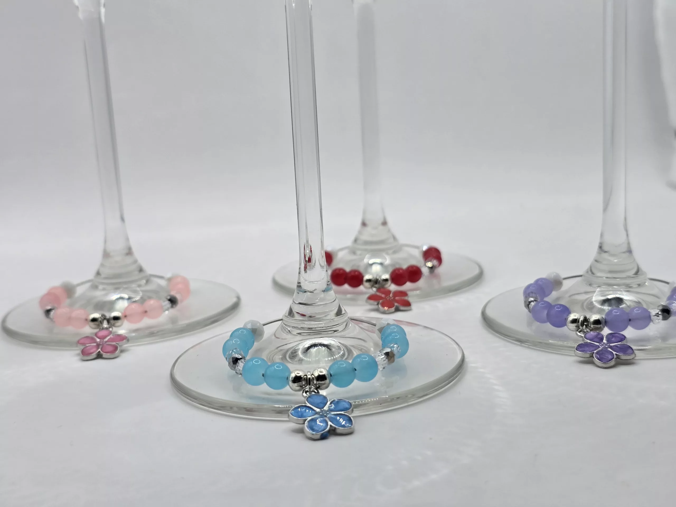 Sakura Glass Charms - Floral Wine / Cocktail Glass Charms - Image 5