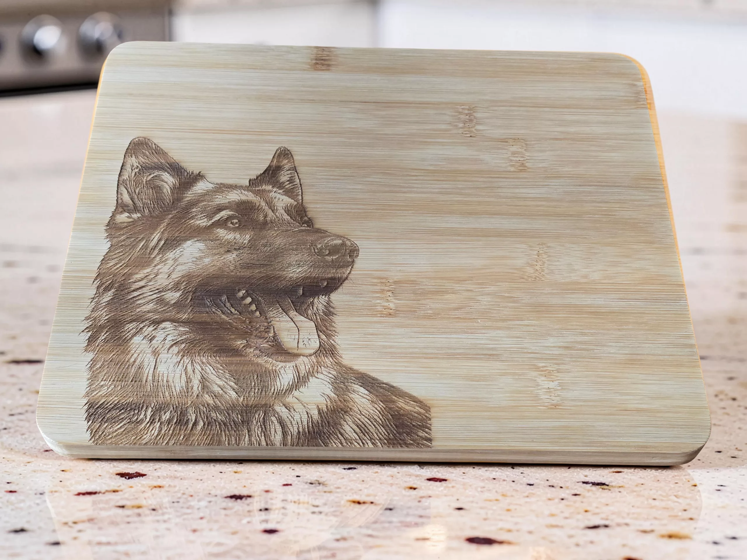 German Sheppard Bamboo Chopping Board 30cm x 24cm - Image 3