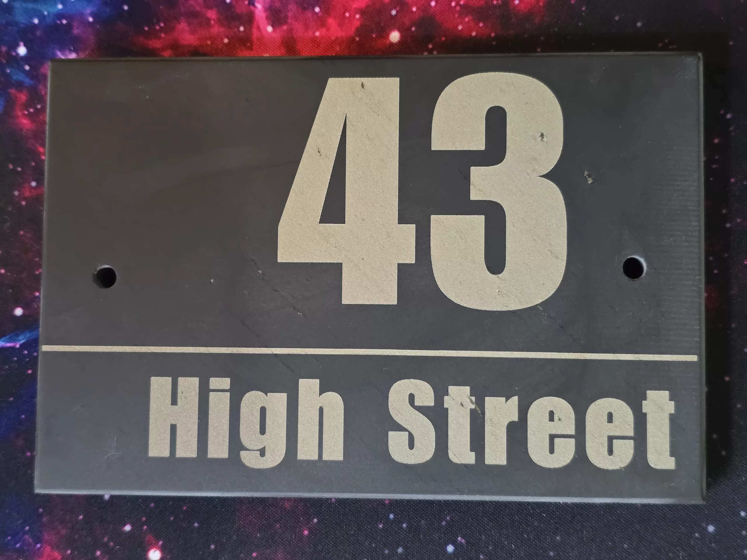 Personalised Slate House Sign, Modern Engraved Address Plaque 15cm x 10cm - Image 13