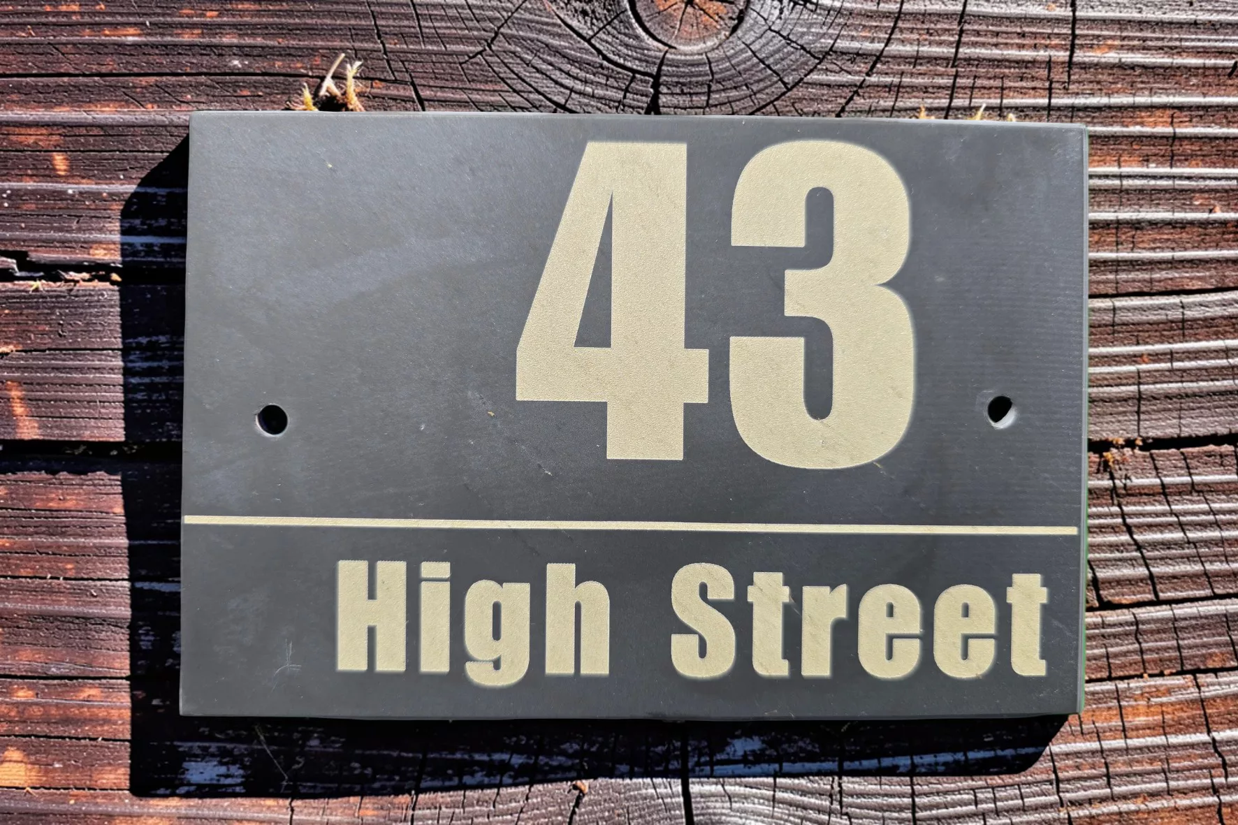 Personalised Slate House Sign, Modern Engraved Address Plaque 15cm x 10cm - Image 11