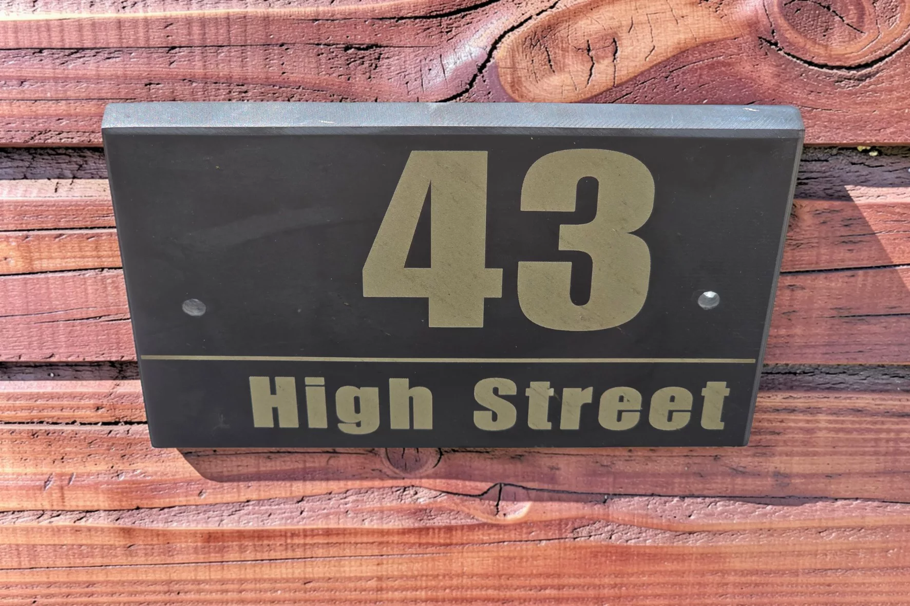 Personalised Slate House Sign, Modern Engraved Address Plaque 15cm x 10cm - Image 10