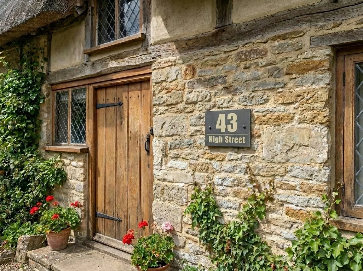 Personalised Slate House Sign, Modern Engraved Address Plaque 15cm x 10cm - Image 4