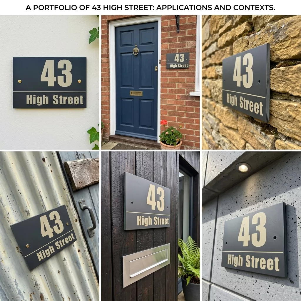 Personalised Slate House Sign, Modern Engraved Address Plaque 15cm x 10cm - Image 2