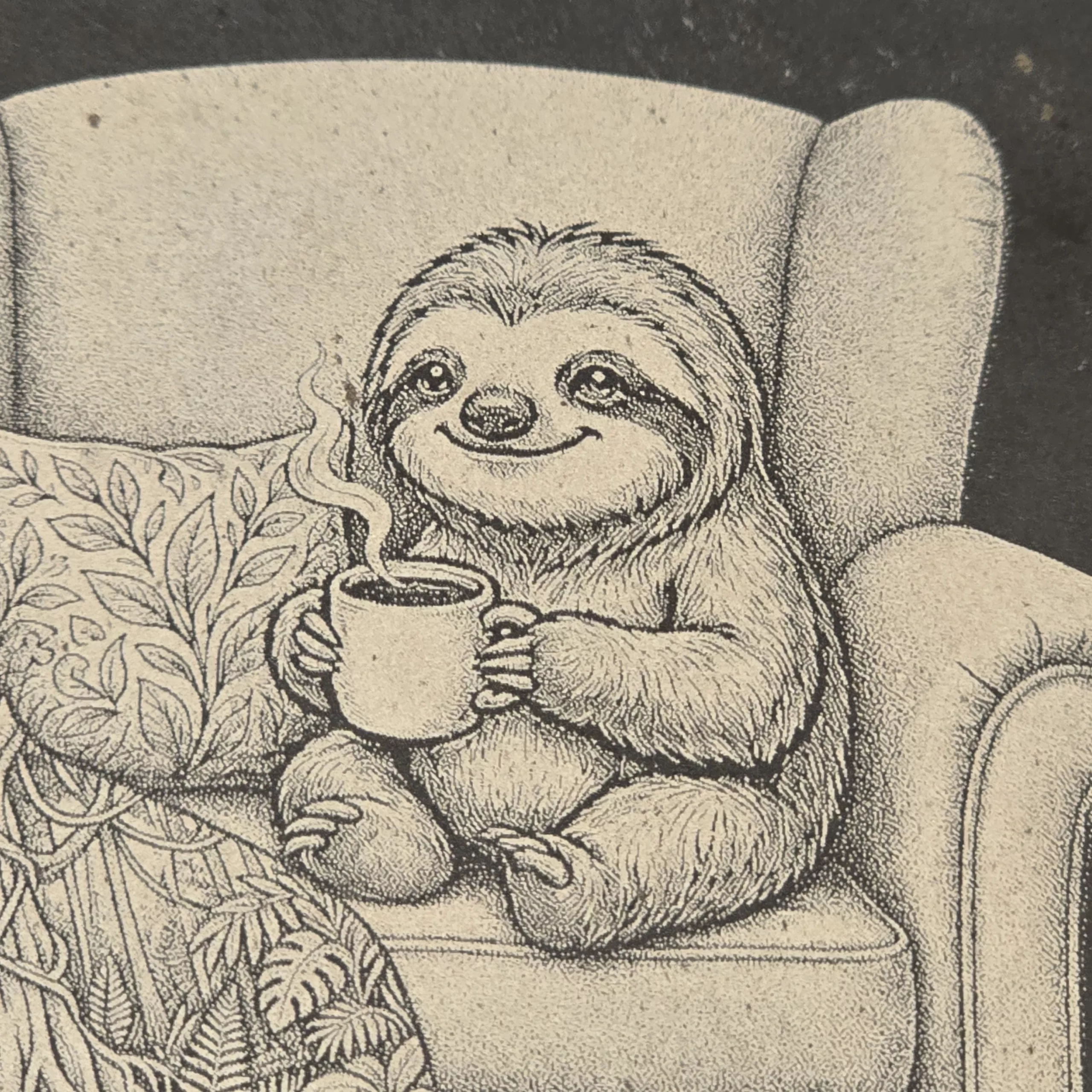 Personalised Sloth Coaster | Engraved Slate Coaster / Drinks Mat - Image 5