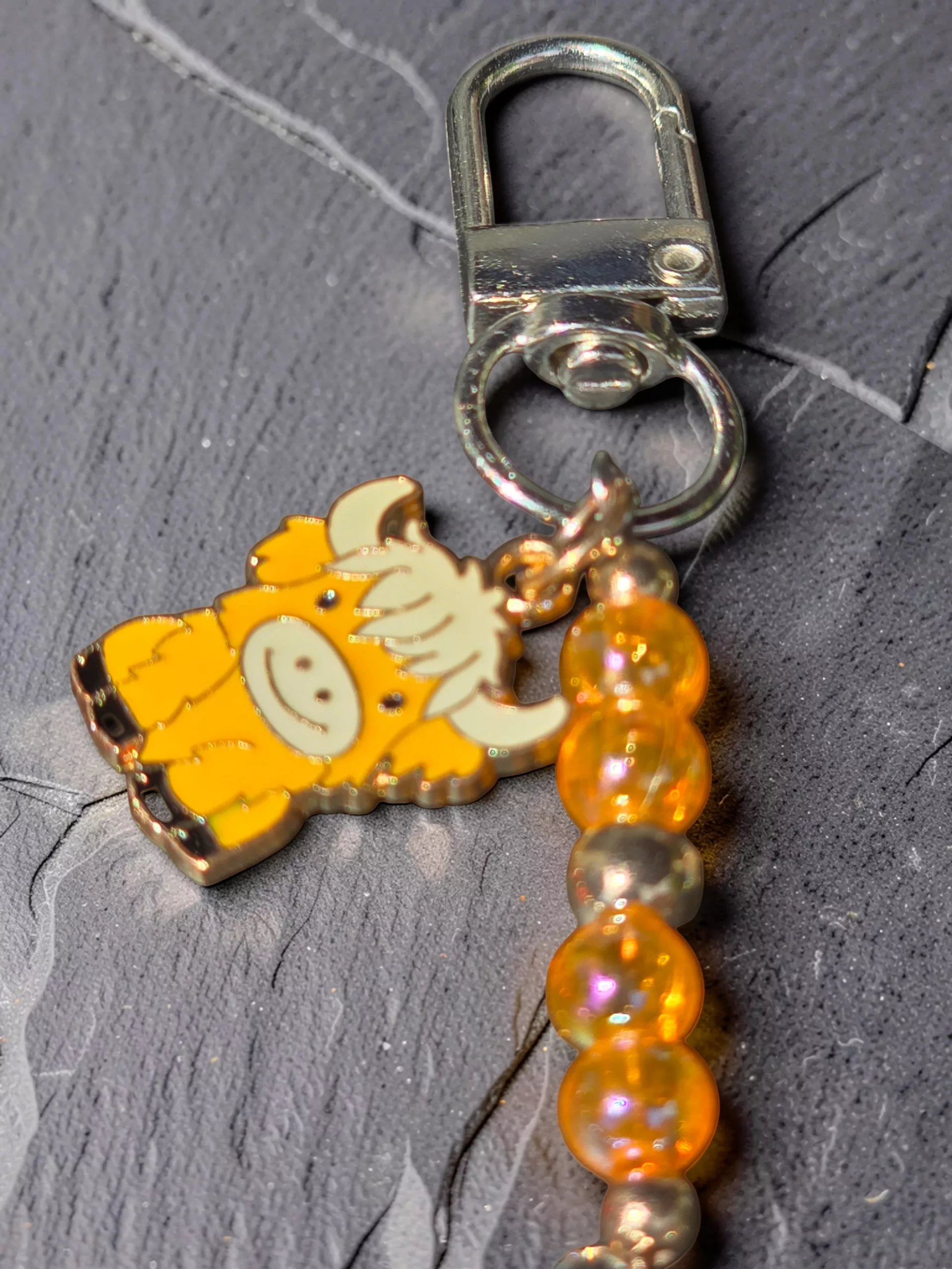 Handcrafted Highland Cow Bag Charm, Scottish Coo Keychain, Cute Purse Charm - Image 5