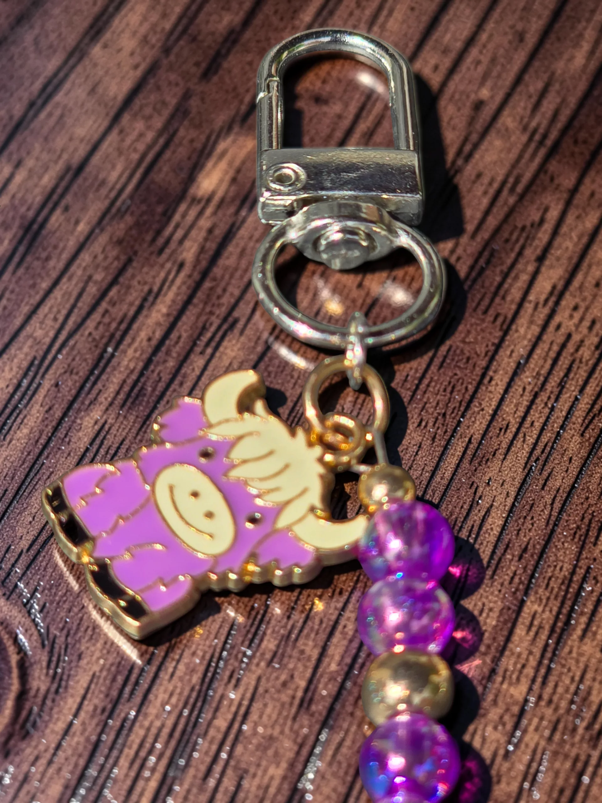 Handcrafted Highland Cow Bag Charm, Scottish Coo Keychain, Cute Purse Charm - Image 7