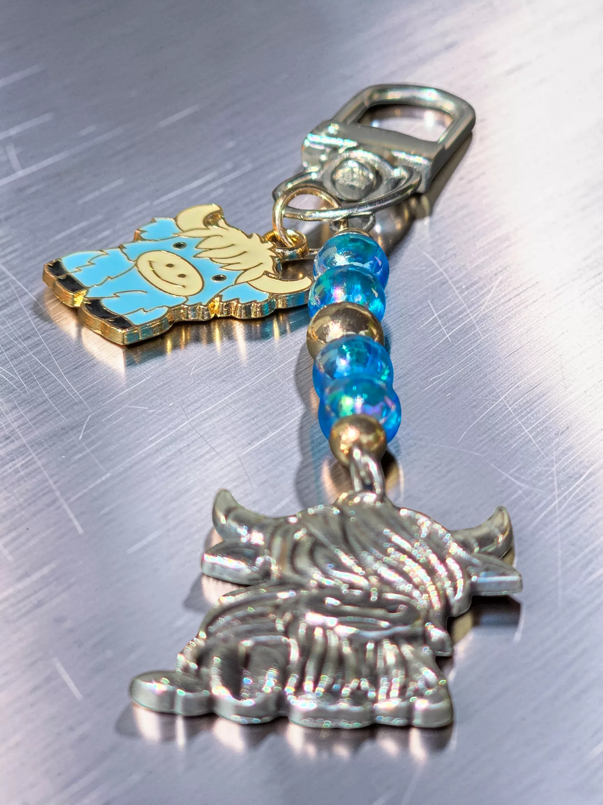 Handcrafted Highland Cow Bag Charm, Scottish Coo Keychain, Cute Purse Charm - Image 12