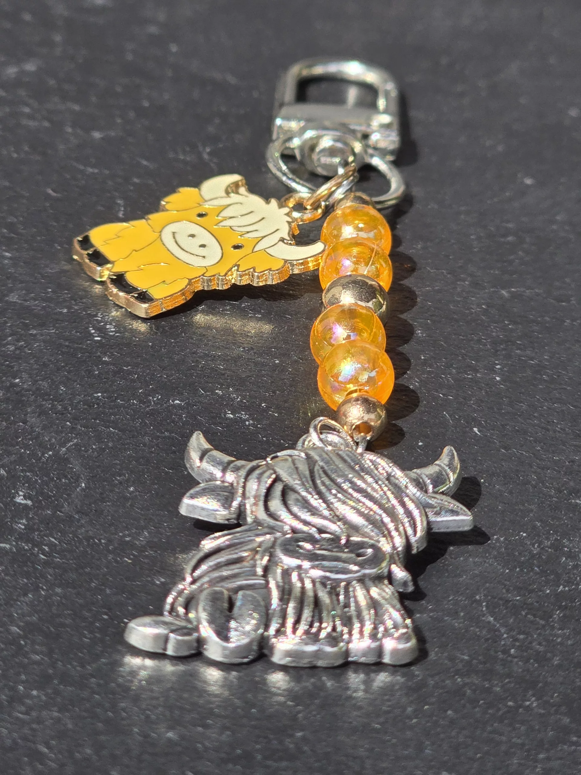 Handcrafted Highland Cow Bag Charm, Scottish Coo Keychain, Cute Purse Charm - Image 13
