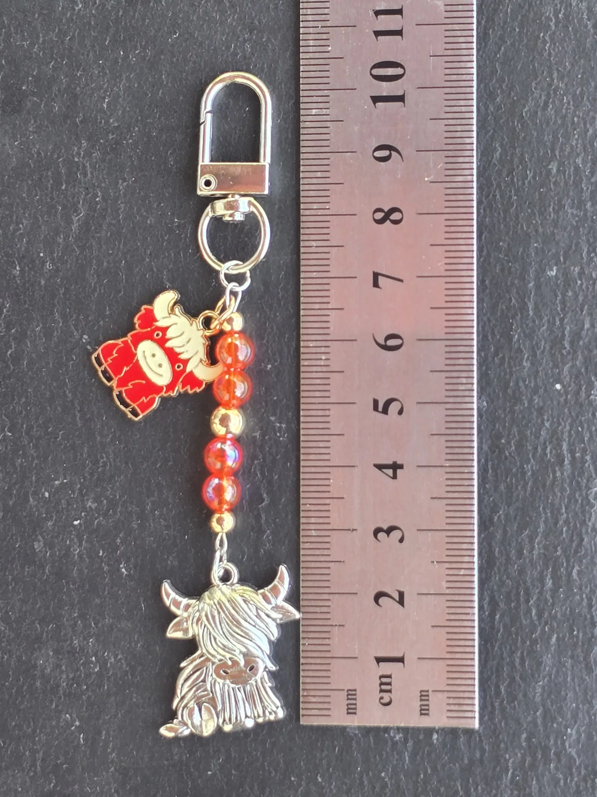 Handcrafted Highland Cow Bag Charm, Scottish Coo Keychain, Cute Purse Charm - Image 17